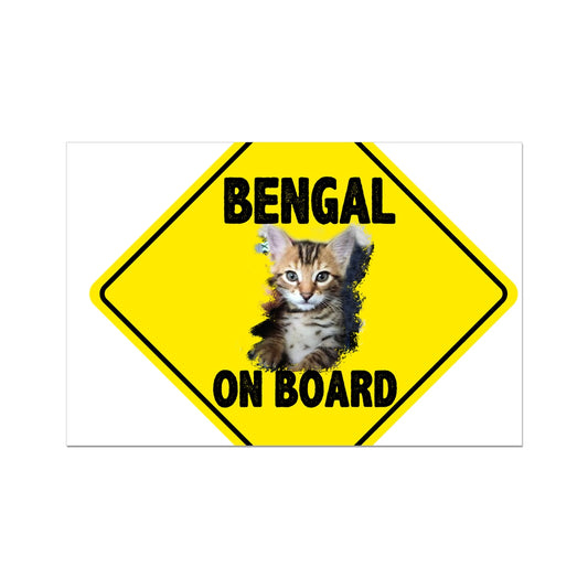 Bengal on Board  Rolled Eco Canvas