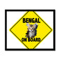 Bengal on Board  Budget Framed Poster