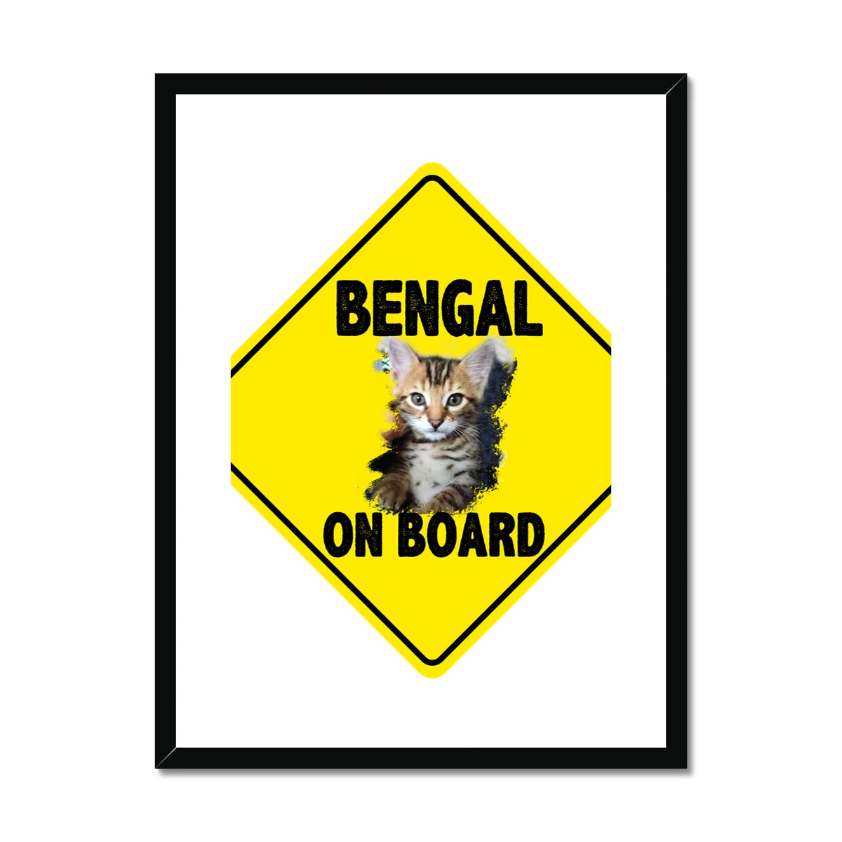 Bengal on Board  Framed & Mounted Print