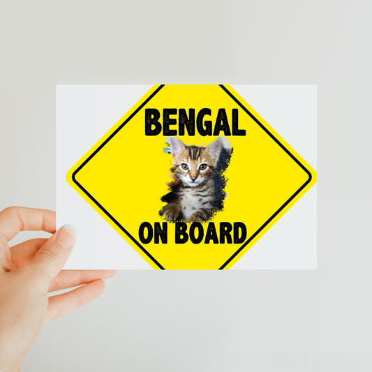 Bengal on Board  Classic Postcard