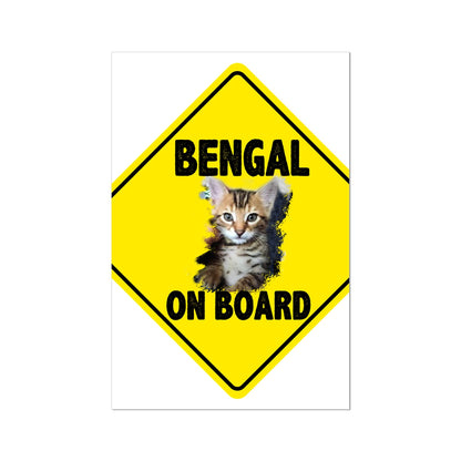 Bengal on Board  Fine Art Print