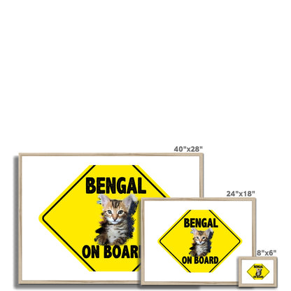 Bengal on Board  Framed & Mounted Print