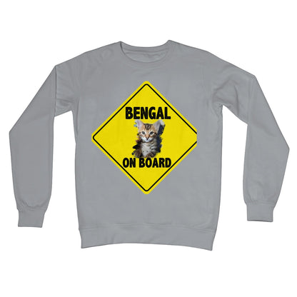 Bengal on Board  Crew Neck Sweatshirt