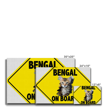 Bengal on Board  Eco Canvas