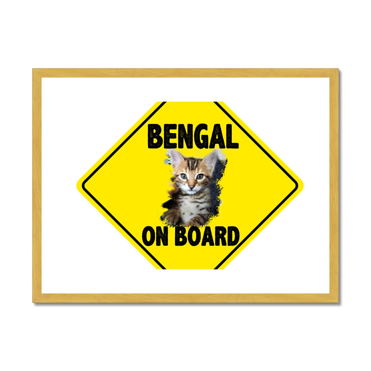 Bengal on Board  Antique Framed & Mounted Print