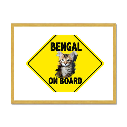 Bengal on Board  Antique Framed & Mounted Print