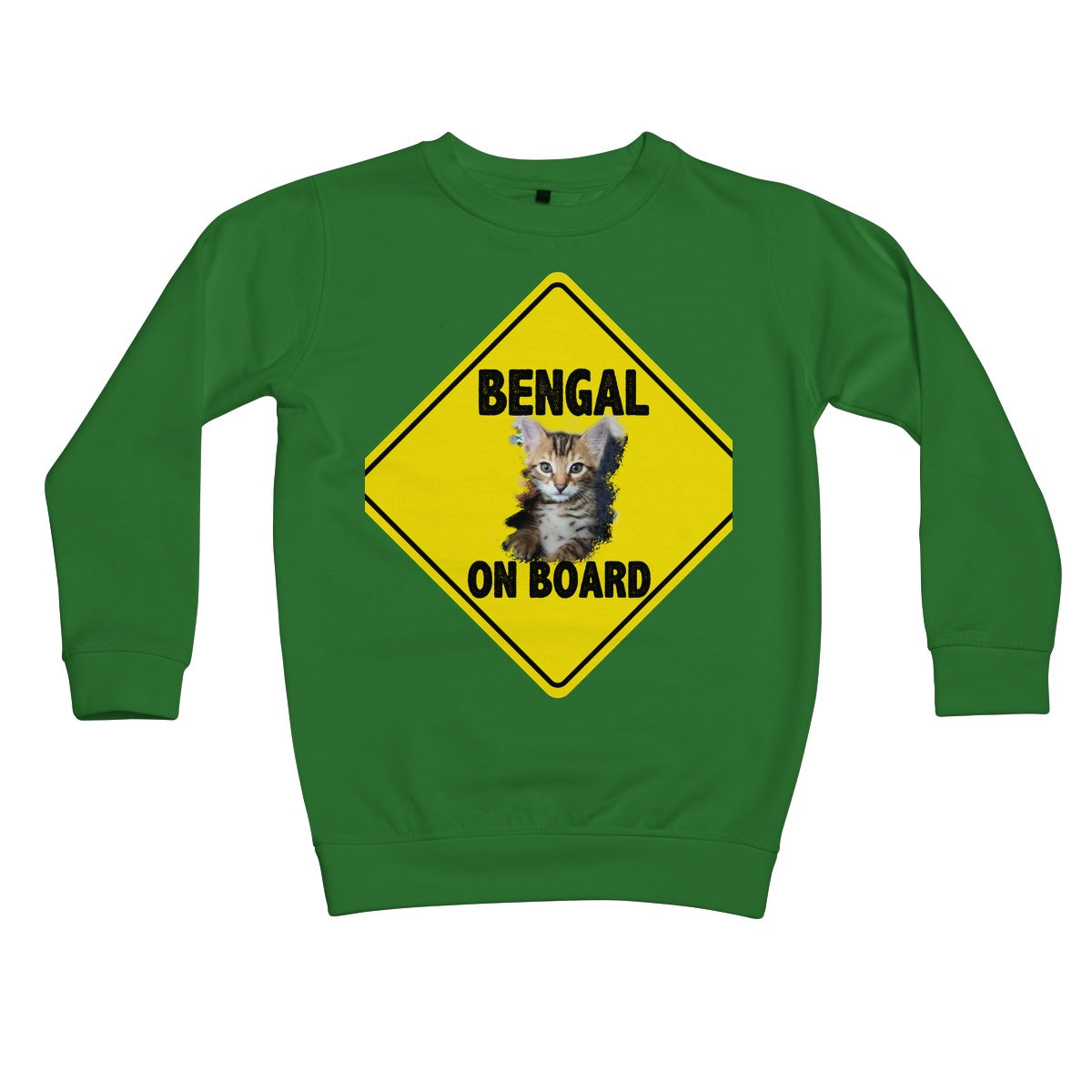 Bengal on Board  Kids Sweatshirt