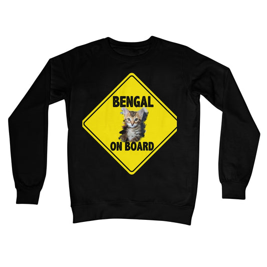 Bengal on Board  Crew Neck Sweatshirt