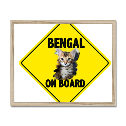 Bengal on Board  Budget Framed Poster