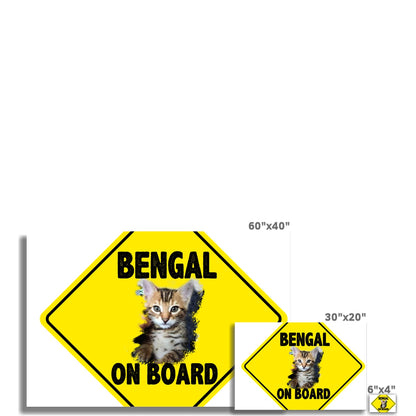 Bengal on Board  Fine Art Print