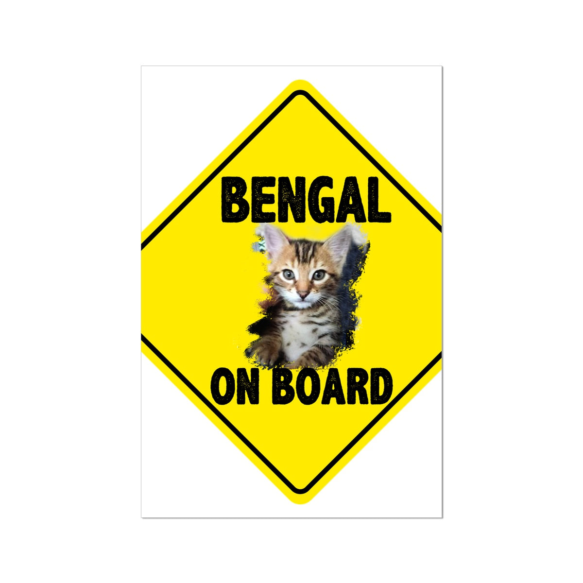 Bengal on Board  Rolled Canvas