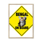 Bengal on Board  Framed Print