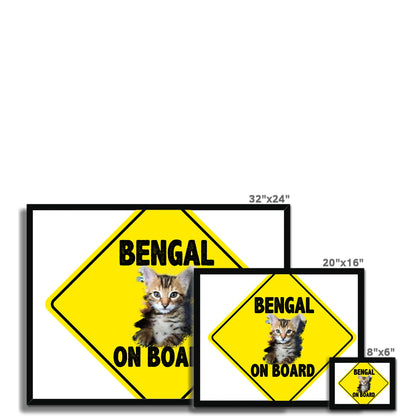 Bengal on Board  Budget Framed Poster