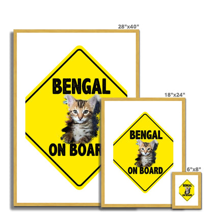 Bengal on Board  Antique Framed & Mounted Print