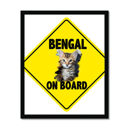 Bengal on Board  Budget Framed Poster