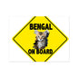 Bengal on Board  Wall Art Poster