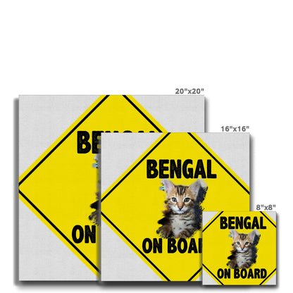 Bengal on Board  Eco Canvas