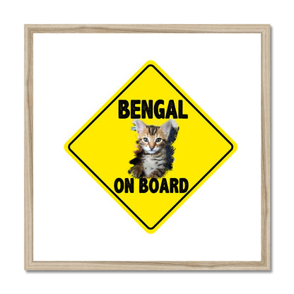 Bengal on Board  Framed & Mounted Print