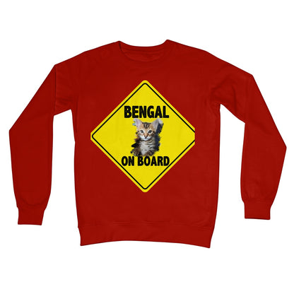 Bengal on Board  Crew Neck Sweatshirt