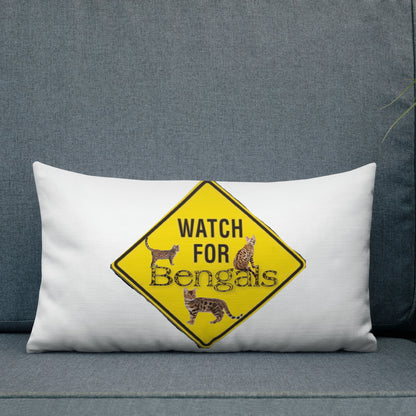 3 Bengals Premium Pillow