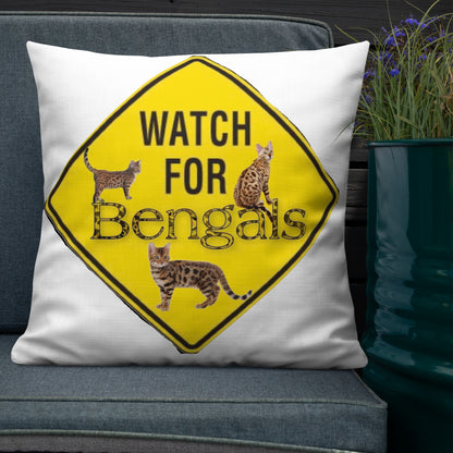 3 Bengals Premium Pillow