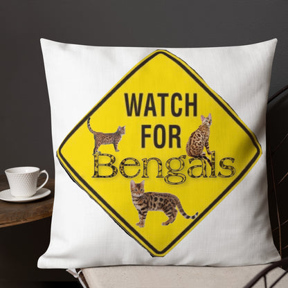 3 Bengals Premium Pillow