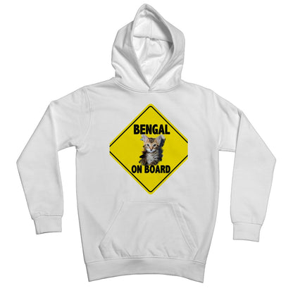 Bengal on Board  Kids Hoodie