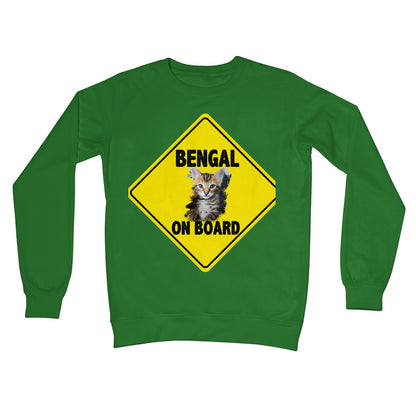 Bengal on Board  Crew Neck Sweatshirt