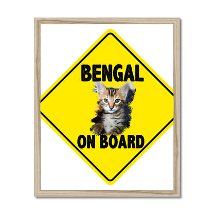 Bengal on Board  Budget Framed Poster