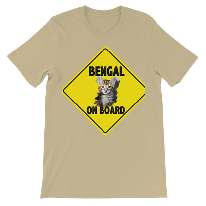 Bengal on Board  Unisex Short Sleeve T-Shirt