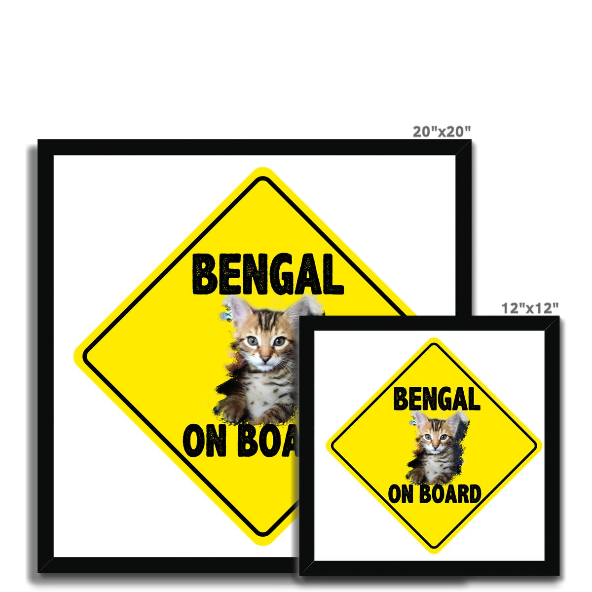 Bengal on Board  Budget Framed Poster