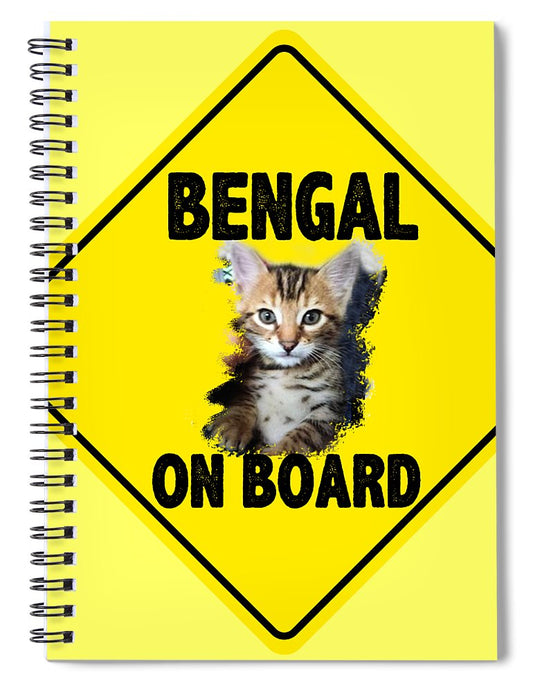 Bengal on Board - Spiral Notebook