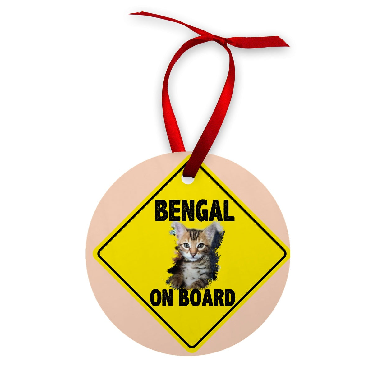 Bengal on Board  Wood Ornament