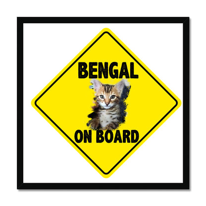 Bengal on Board  Budget Framed Poster