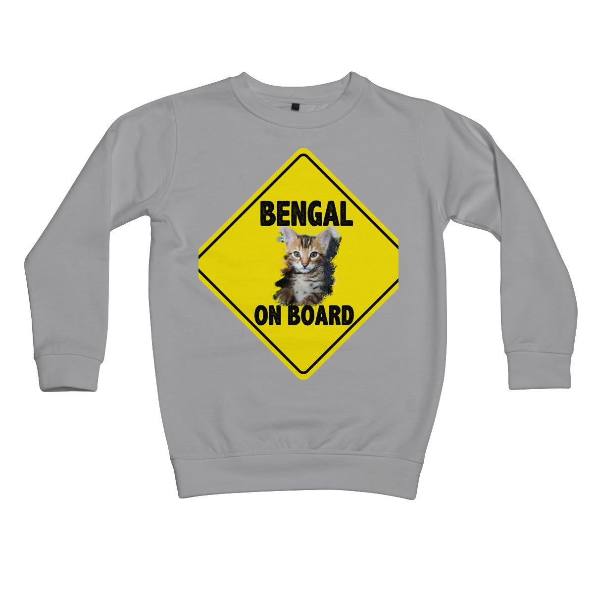 Bengal on Board  Kids Sweatshirt