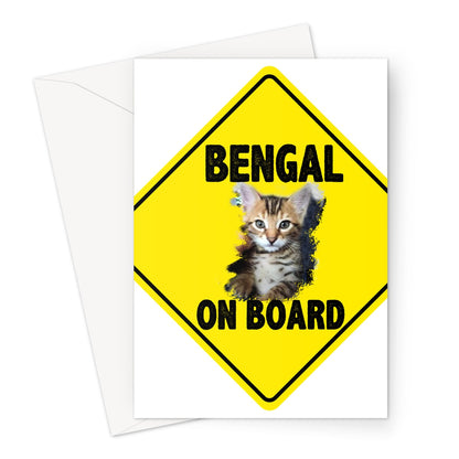 Bengal on Board  Greeting Card