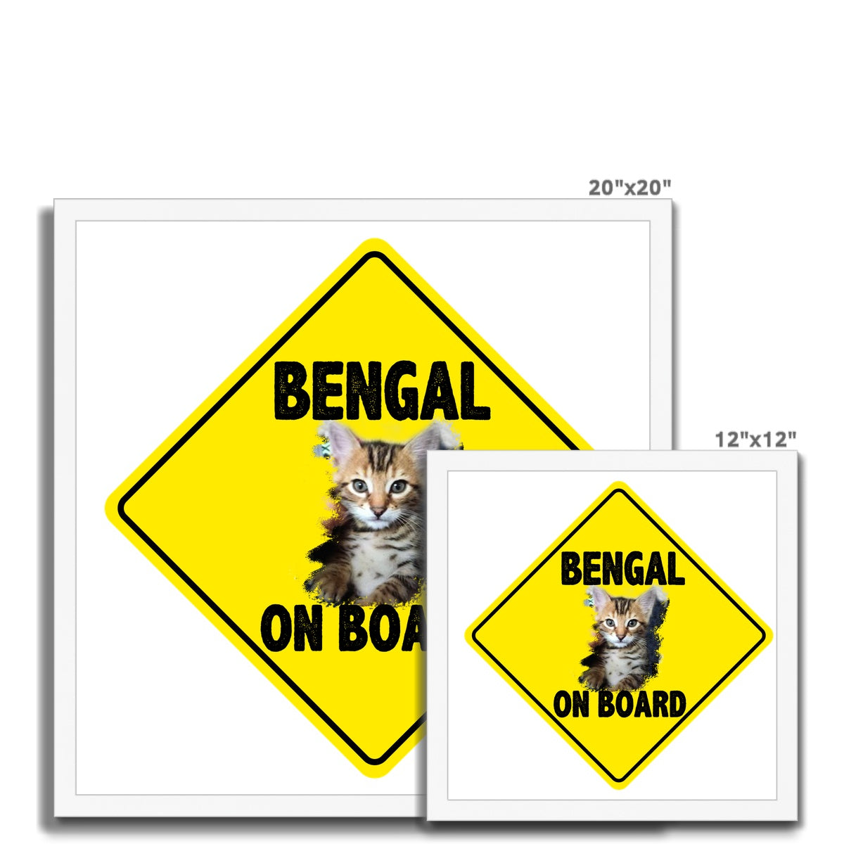 Bengal on Board  Budget Framed Poster