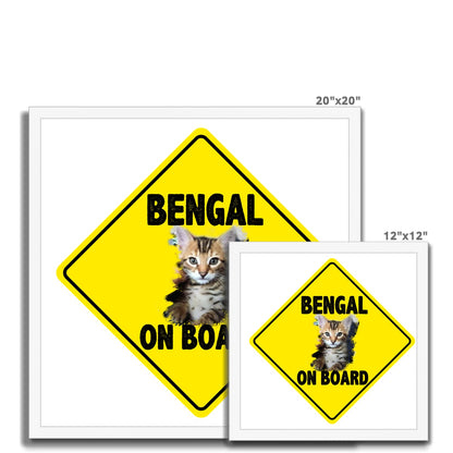 Bengal on Board  Budget Framed Poster