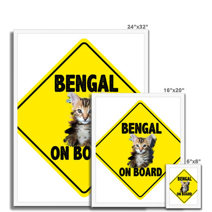 Bengal on Board  Budget Framed Poster