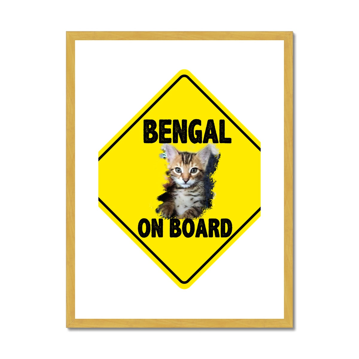 Bengal on Board  Antique Framed & Mounted Print