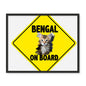 Bengal on Board  Framed Photo Tile