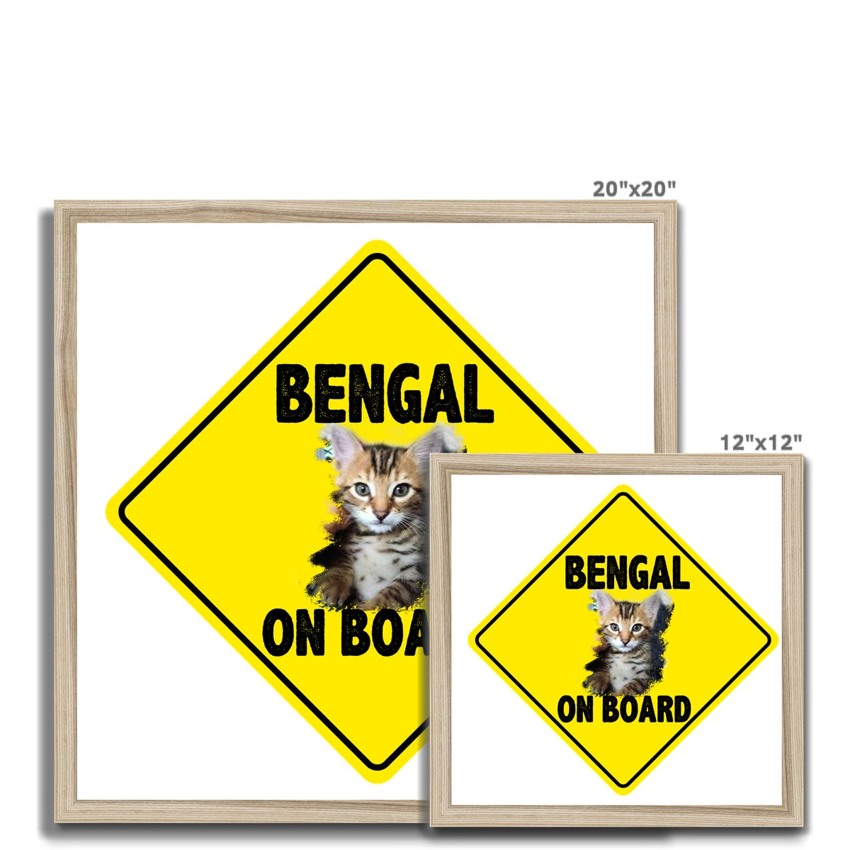 Bengal on Board  Budget Framed Poster