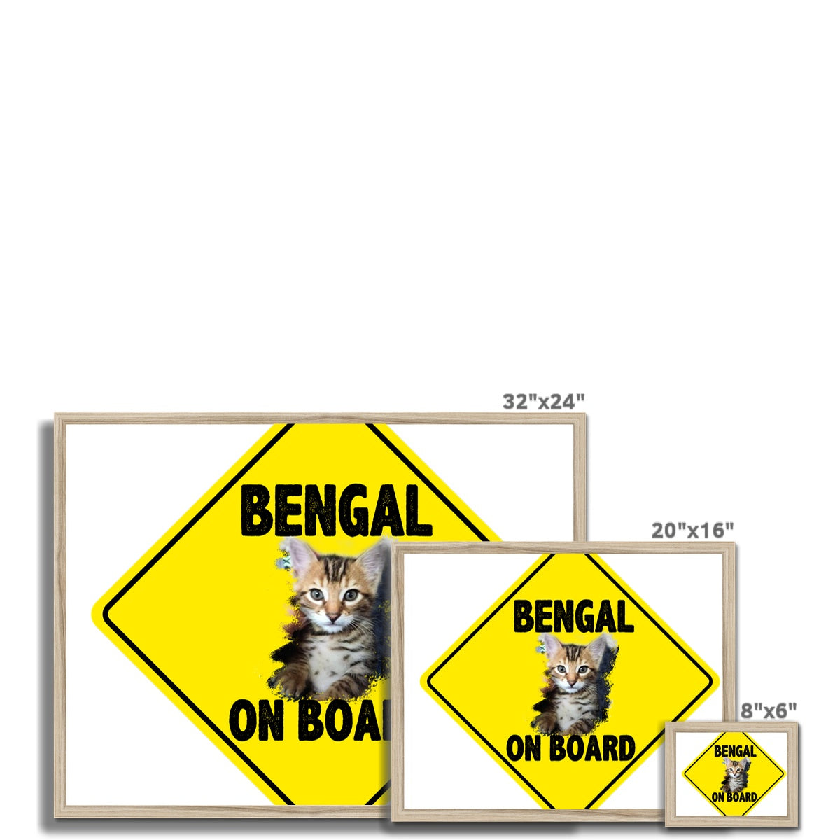 Bengal on Board  Budget Framed Poster