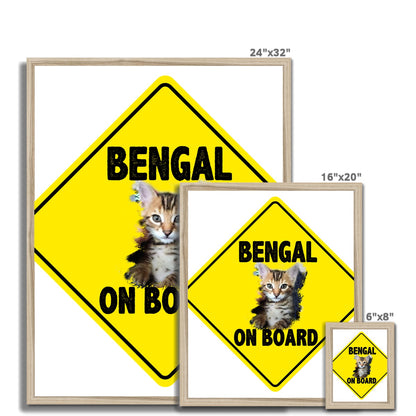 Bengal on Board  Budget Framed Poster