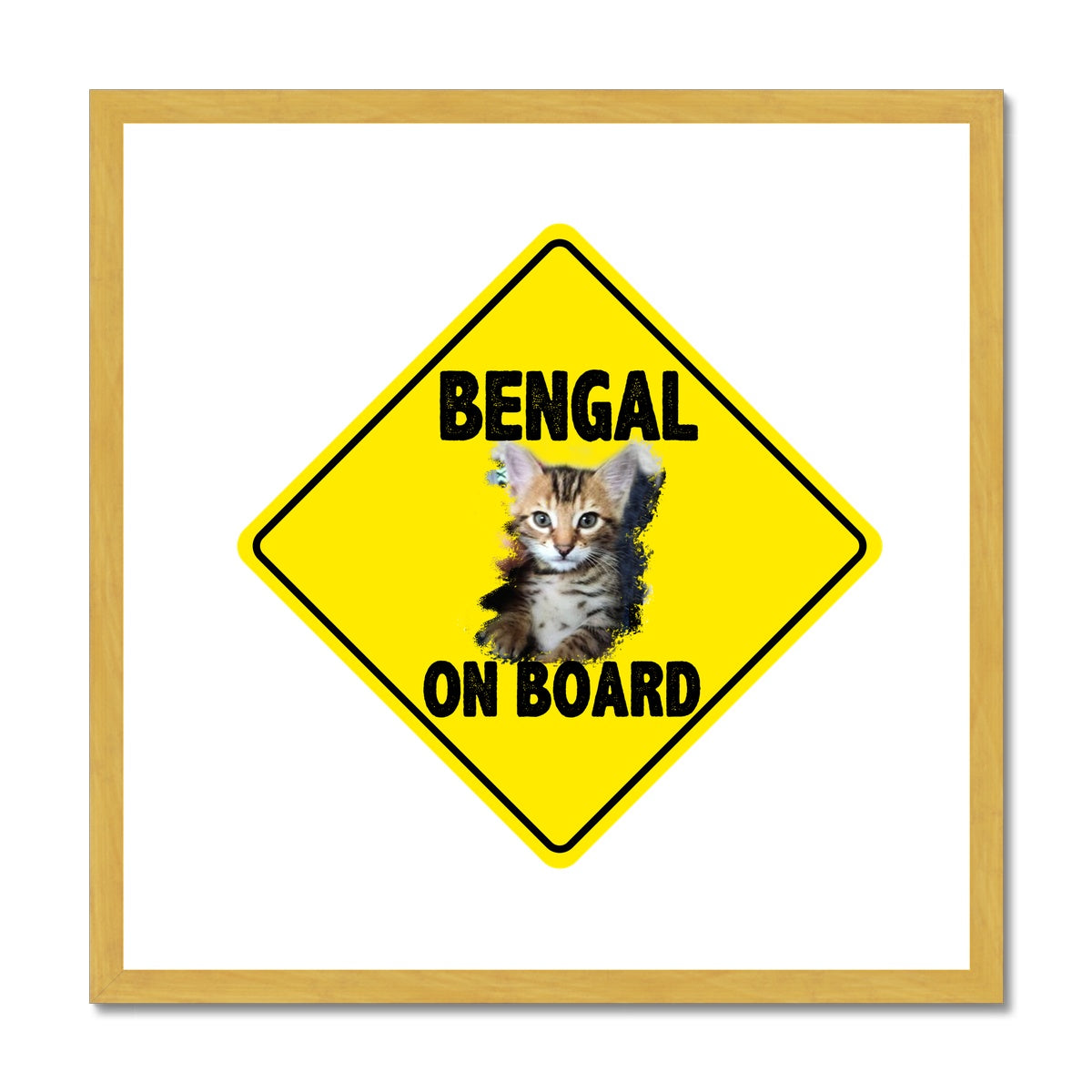 Bengal on Board  Antique Framed & Mounted Print