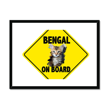 Bengal on Board  Framed & Mounted Print