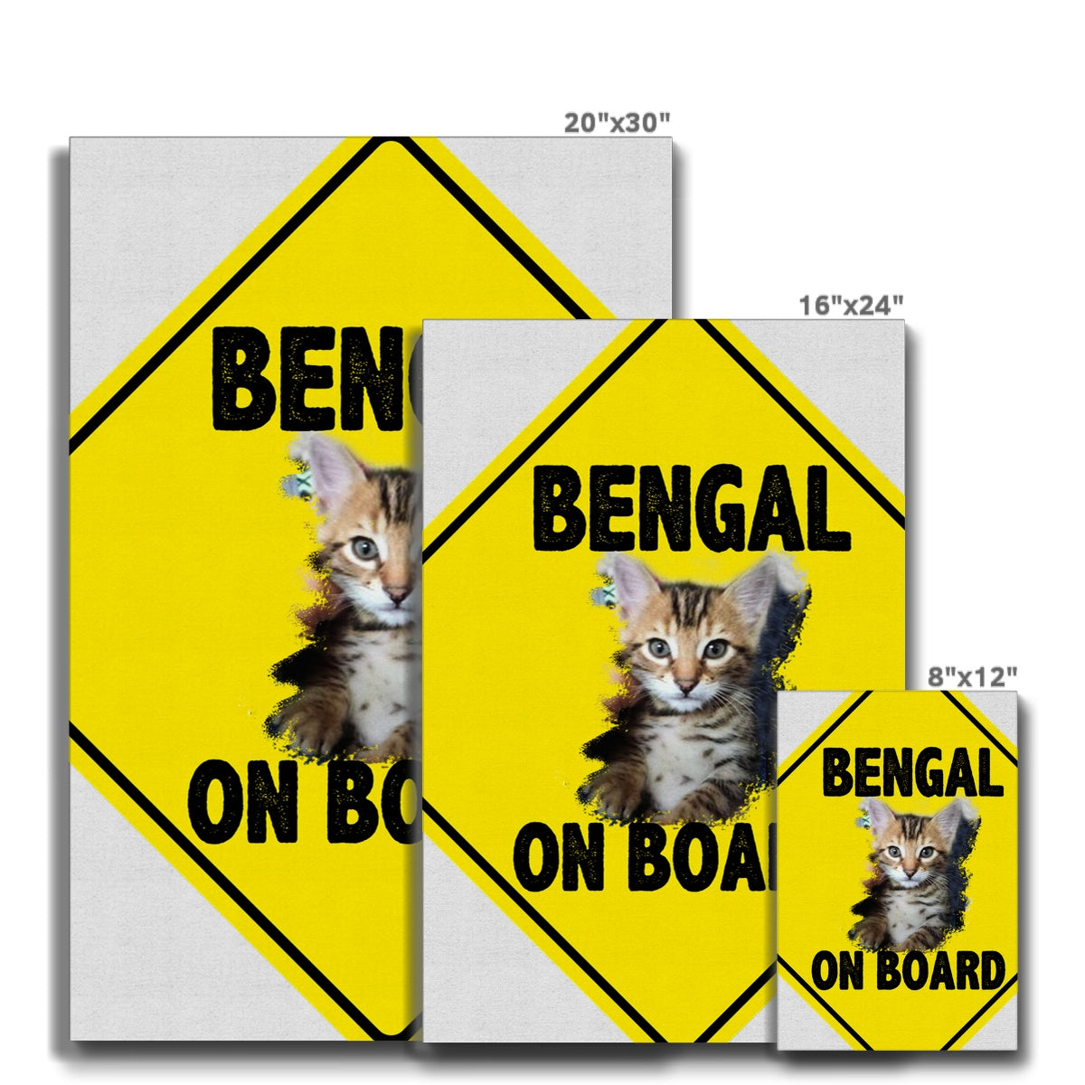 Bengal on Board  Eco Canvas