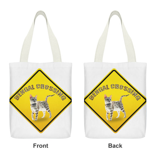 Bengal Crossing  Canvas Tote Bag Inside pocket(double-sided design)