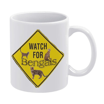 3 Bengals White Mug