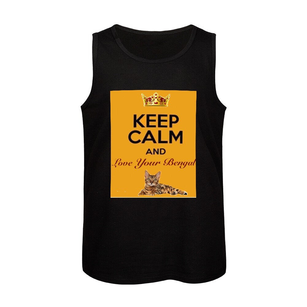 Keep Calm and Love Your Bengal Tank Top For Men